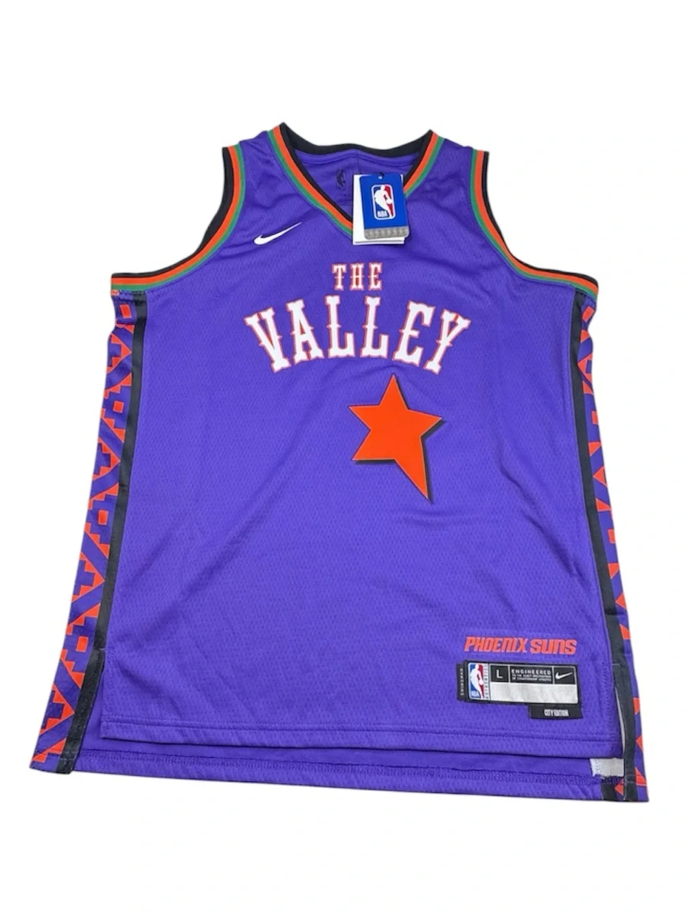 NWT Nike Phoenix Suns NBA Jersey Kids Large 14/16 Purple “The Valley” Basketball